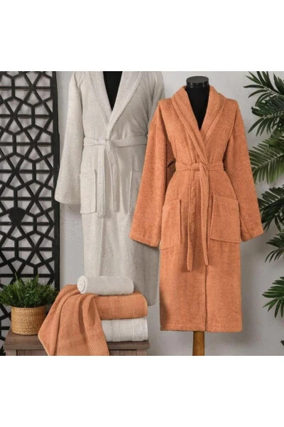 Sc haf er Home Arya Bathroom Set 6 Pieces Ecru/Tile - GENEL MARKALAR (1)