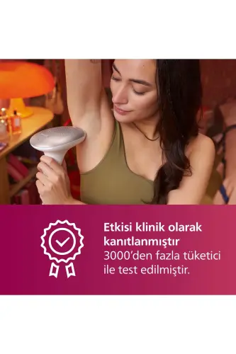 Lumea 7000 Serisi SC1997/00 IPL Tüy Alma,Vücut ve Yüz için 2 Başlık,Çanta - Beyaz - 7