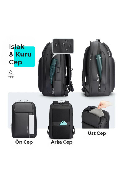 Scalable Multi-Compartment Laptop Backpack Charging Kit G1_mr9808_00 46x18x31 Cm - 12