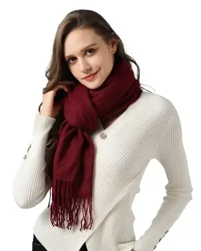 Scarf for Women - Winter Scarf for Women Cold Weather Soft PasModazoneina Shawl - 1