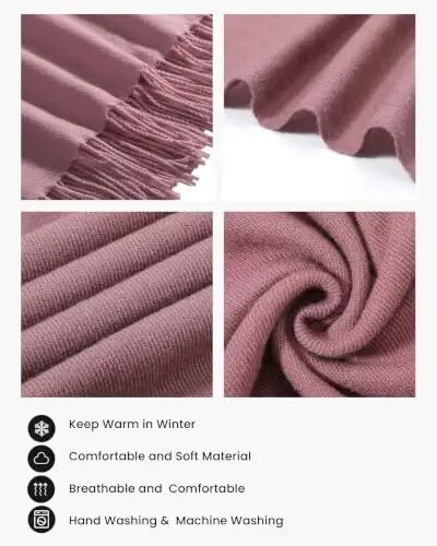 Scarfs for Women PasModazoneina Shawls and Wraps for Evening Dress Wedding Bridal | CasModazoneere‑like soft & cozy hand‑feel; Oversized long scarf with tassels; Versatile: can be used as scarf, shawl or wrap - 3