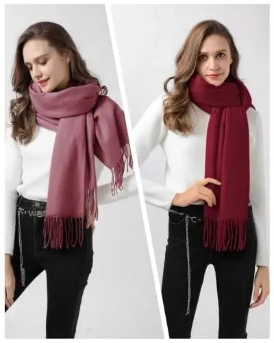 Scarfs for Women PasModazoneina Shawls and Wraps for Evening Dress Wedding Bridal | CasModazoneere‑like soft & cozy hand‑feel; Oversized long scarf with tassels; Versatile: can be used as scarf, shawl or wrap - 4