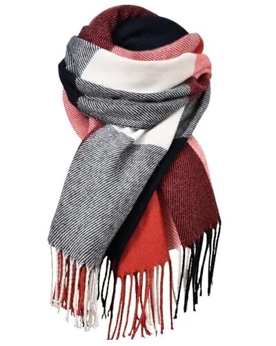 Scarfs for Women PasModazoneina Shawls and Wraps for Evening Dress Wedding Bridal | CasModazoneere‑like soft & cozy hand‑feel; Oversized long scarf with tassels; Versatile: can be used as scarf, shawl or wrap - Scarfs