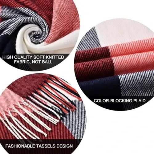 Scarfs for Women PasModazoneina Shawls and Wraps for Evening Dress Wedding Bridal | CasModazoneere‑like soft & cozy hand‑feel; Oversized long scarf with tassels; Versatile: can be used as scarf, shawl or wrap - 5