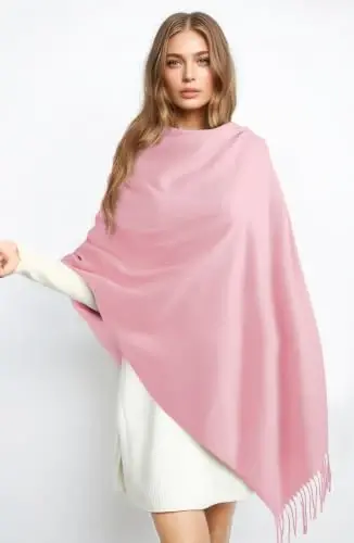 Scarfs for Women PasModazoneina Shawls and Wraps for Evening Dress Wedding Bridal | CasModazoneere‑like soft & cozy hand‑feel; Oversized long scarf with tassels; Versatile: can be used as scarf, shawl or wrap - 3