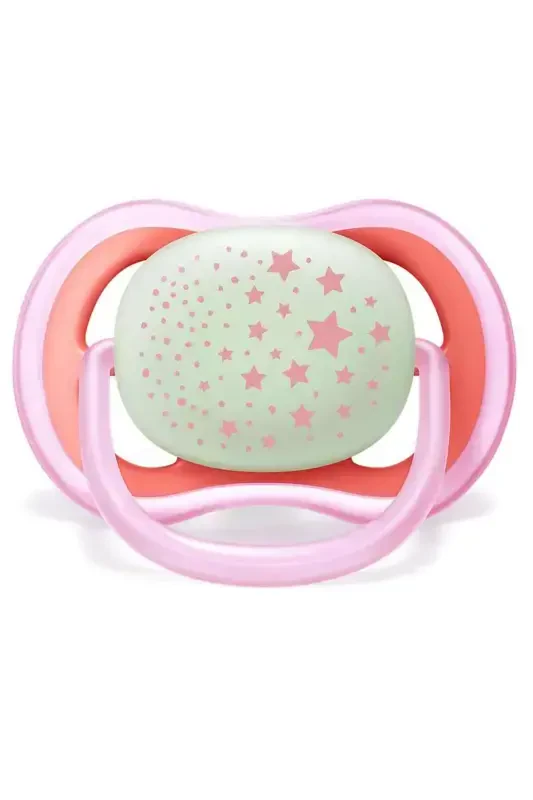 Scf376/22 Ultra Air Night Glow-in-the-Dark Pacifier 6-18 Months Girl - 3