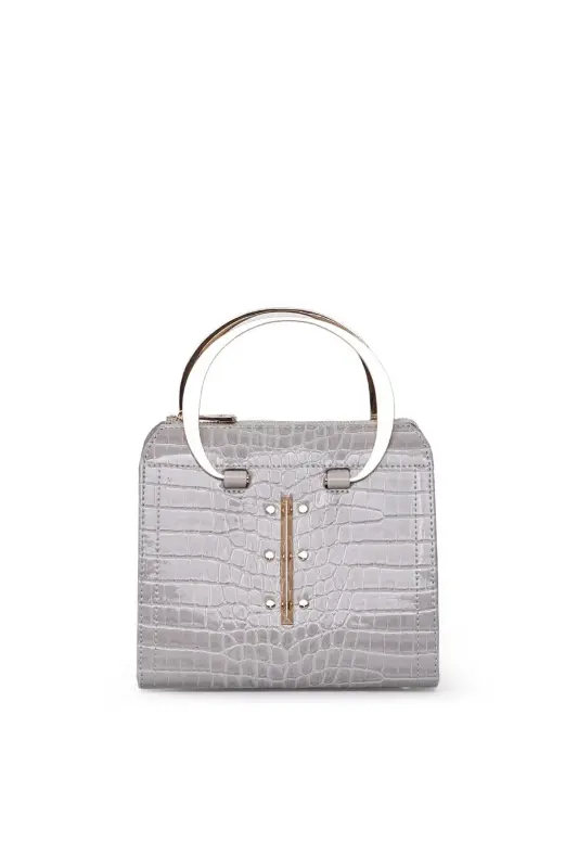 Scheat Gray Women's Hand and Shoulder Bag - 2
