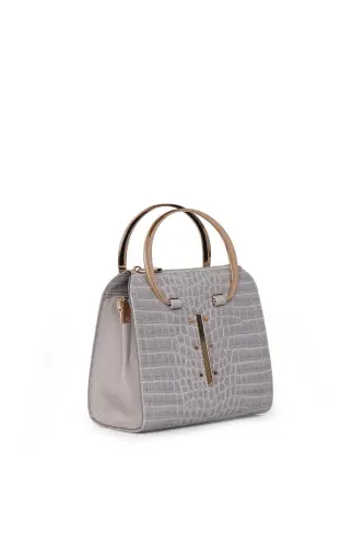Scheat Gray Women's Hand and Shoulder Bag - 8