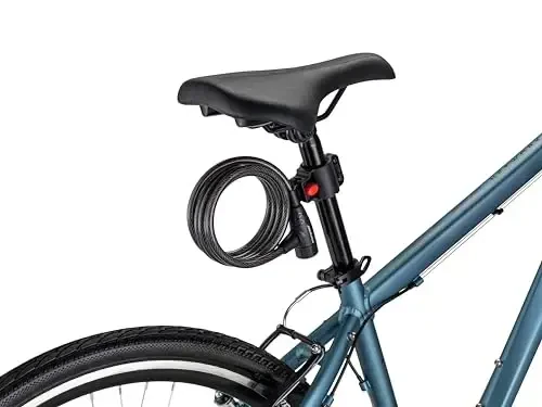 Schwinn Bike Lock with Keys, 3, 4, 5 or 6 ft x 8, 10, 12 or 15 mm, Black, Cable or Chain, Anti Theft Protection, Bike Lock Cable for Security - MODAZONE (1)