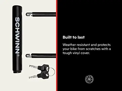 Schwinn Bike Lock with Keys, 3, 4, 5 or 6 ft x 8, 10, 12 or 15 mm, Black, Cable or Chain, Anti Theft Protection, Bike Lock Cable for Security - 3