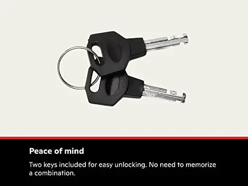 Schwinn Bike Lock with Keys, 3, 4, 5 or 6 ft x 8, 10, 12 or 15 mm, Black, Cable or Chain, Anti Theft Protection, Bike Lock Cable for Security - 5