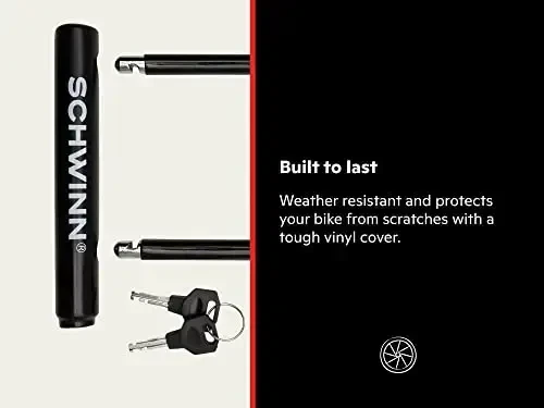 Schwinn Bike Lock with Keys, 3, 4, 5 or 6 ft x 8, 10, 12 or 15 mm, Black, Cable or Chain, Anti Theft Protection, Bike Lock Cable for Security - 3