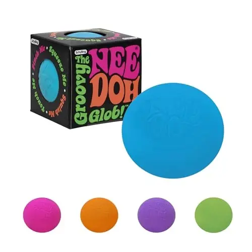 Schylling NeeDoh Original - Sensory Fidget Toy - Assorted Colors - Ages 3 to Adult , 1 Count ( Pack of 1) - SCHYLLING
