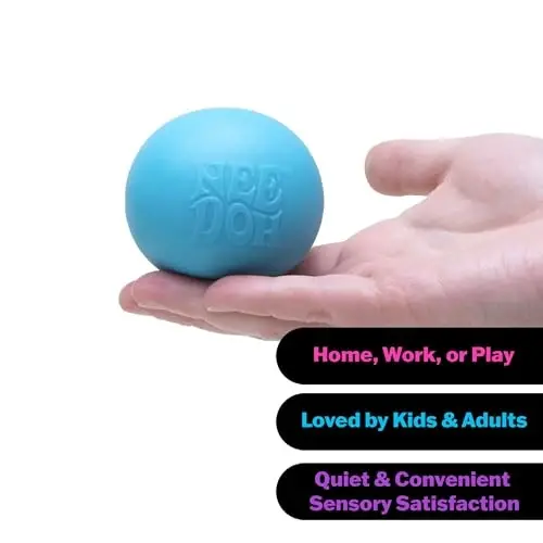 Schylling NeeDoh Original - Sensory Fidget Toy - Blue - Ages 3 to Adult , 1 Count ( Pack of 1) - 4