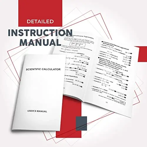 Scientific Calculator 2 Line - for Math (Algebra and Trigonometry), Science, Statistics, Engineering, Physics, Business Class, Over 200 Functions, with Memory and Replay Function - 4