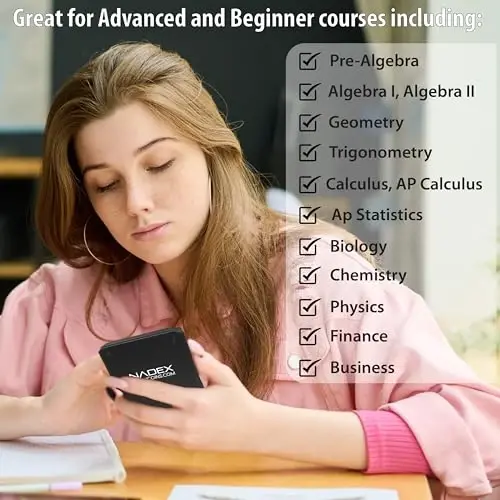 Scientific Calculator with Graph Functions for College and High School Students, Engineering, Advanced Mathematics, Calculus, Algebra, Geometery, Trigonometry, Statistics, Physics, Chemistry - Black - 11