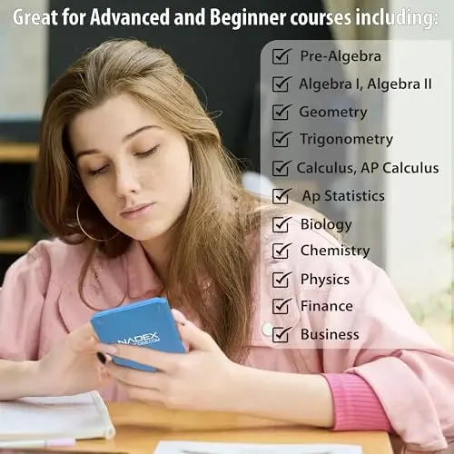 Scientific Calculator with Graph Functions for College and High School Students, Engineering, Advanced Mathematics, Calculus, Algebra, Geometery, Trigonometry, Statistics, Physics, Chemistry, Blue - 6