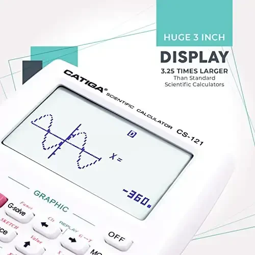 Scientific Calculator with Graphic Functions - Multiple Modes with Intuitive Interface - Perfect for Students of Beginner and Advanced Courses, High School or College - 6