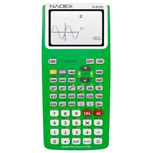 Scientific Calculator with Graphing Functions for College and High School Students, Engineering, Advanced Math, Calculus, Algebra, Geometry, Trigonometry, Statistics, Physics, Chemistry, Green - 1