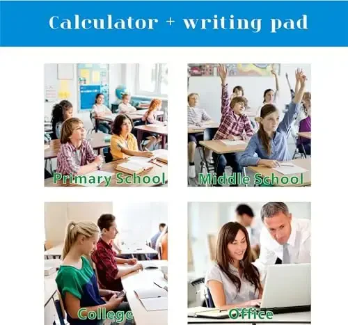 Scientific Calculators for College Students, IPepul Pink Desktop Math Solar Calculator with Notepad,991EX Type-C Rechargeable 552 Functions, School Supplies for Middle High School and Students(Pink) - 6