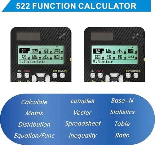 Scientific Calculators, IPepul 991EX Type-C Rechargeable 552 Functions Desktop Math Calculator with Notepad,5-Lines Display Classroom Must Haves School Supplies for Middle High School/College Students - 3