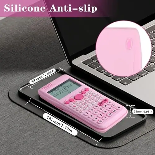 Scientific Calculators with Graphing Calculator, 10 Modes/ 4 Functions | IPEROT Pink Scientific Graphing Calculators , Desktop Math Calculator Ideal for School Supplies, Students, College, Teachers - IPEROT (1)