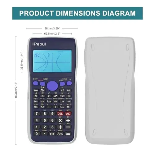 Scientific Calculators with Graphing Calculator, Ipepul Desktop Math Calculator for College Students,10 Modes/ 4 Graphing Functions, School Supplies for Middle High School Teachers Office - 2