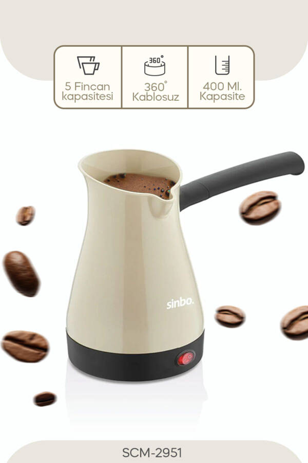 SCM-2951 Electric Coffee Maker Cezve - 2