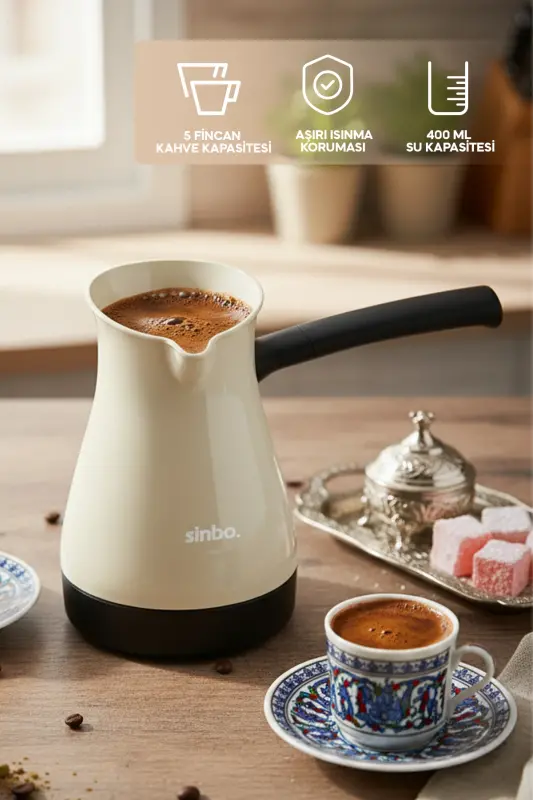 SCM-2951 Turkish Coffee Machine - Cream-cream - 2