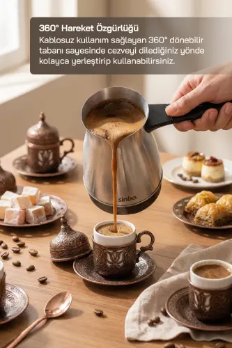 SCM-2958 Cordless Electric Kettle - Stainless Steel - 4