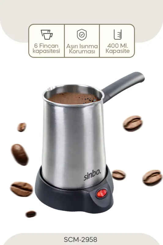 Scm-2958 Elektr Choynak - Inox-Kulrang - 5