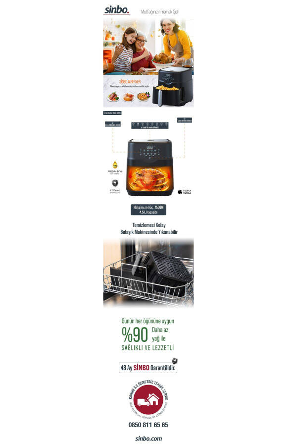 SCO-5056 Air Fryer - 4.5LT - 3