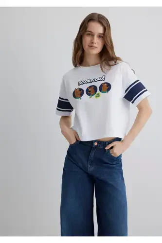 Scooby Doo bosilgan oq futbolka Regular Fit / Norm - 1