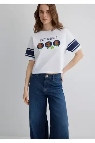 Scooby Doo Printed White T-shirt Regular Fit / Norm - 3