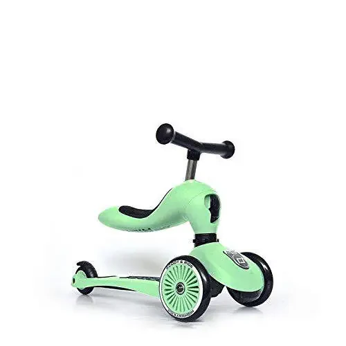 Scoot and Ride Unisex - Детский Highway Kick 1-Scoot & Ride 2 в 1 Самокат с сиденьем (Киви) 1, 57,5 x 17,5 x 26,5 см 3531, Зеленый - 4