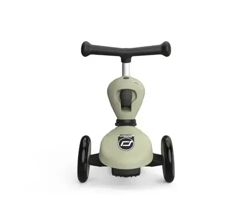 Scoot & Ride 2-in-1 Ride-On & Stand Kids Scooter, Ages 1 to 5, Highwaykick 1, Olive - 2