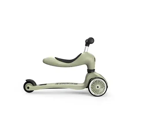 Scoot & Ride 2-in-1 Ride-On & Stand Kids Scooter, Ages 1 to 5, Highwaykick 1, Olive - 5
