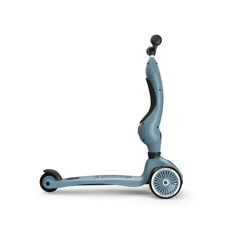 Scoot & Ride 2-in-1 Ride-On & Stand Kids Scooter, Ages 1 to 5, Highwaykick 1, Steel - 4