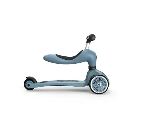 Scoot & Ride 2-in-1 Ride-On & Stand Kids Scooter, Ages 1 to 5, Highwaykick 1, Steel - 5