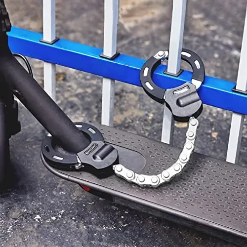 Scooter qulfı, velosiped zanjir qulfı, elektr skuter qulflarini elektr skuter Segway, Ninebot, Xiaomi, Razor va velosiped qulf kabeli aksessuarlari uchun anti o'g'rilik - 2