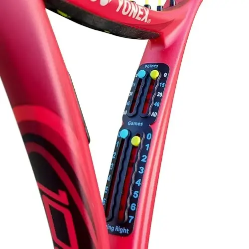 Scoring Right Portable Tennis Racket and Padel Scorekeeper, Easily Mounted Small Score Board to Keep Score of Points, Games, and Sets, ITF Conforming and Lightweight Mini Score Keeper, 1.9g - 1