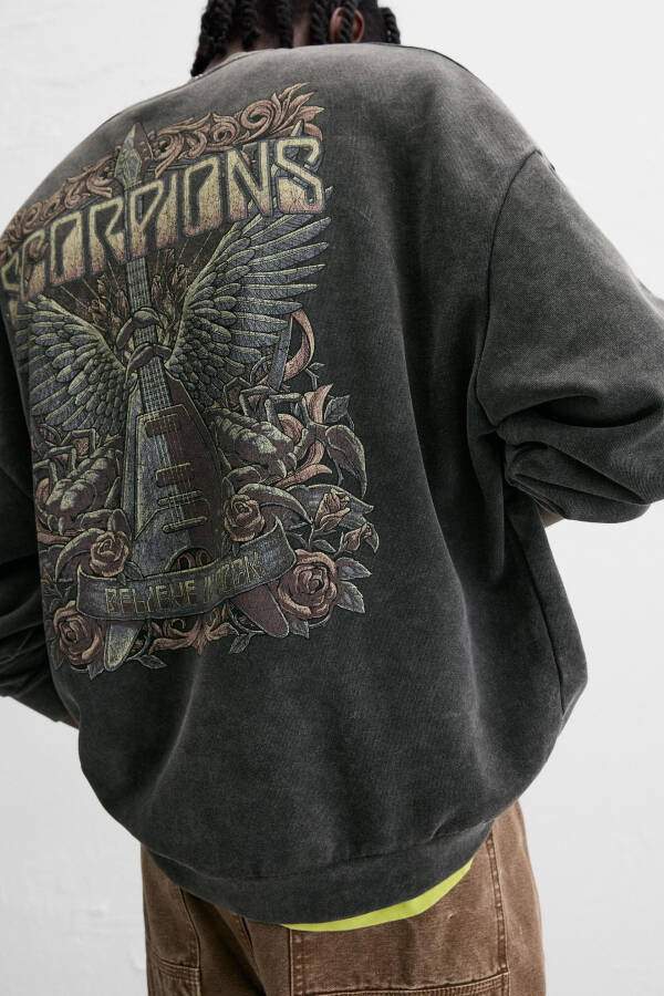 SCORPIONS © NAFAS OLADIĞAN SWEATSHIRT - Antrasit kulrang - 24