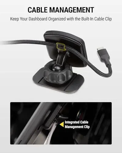 Scosche MAGDMB MagicMount Magnetic Car Phone Mount - Secure and Convenient Dashboard Phone Holder with 360° Adjustable Magnet Head - Universal and Compatible with iPhone, Samsung, and All Devices - 6