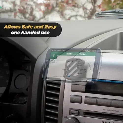 Scosche MAGFMB MagicMount Magnetic Car Phone Holder - Strong Magnet Mount for iPhone/Android - Secure Magnetic Cell Phone Mount for Flat Surfaces - Universal 360° Adjustable Mobile Cellphone Holder - 4