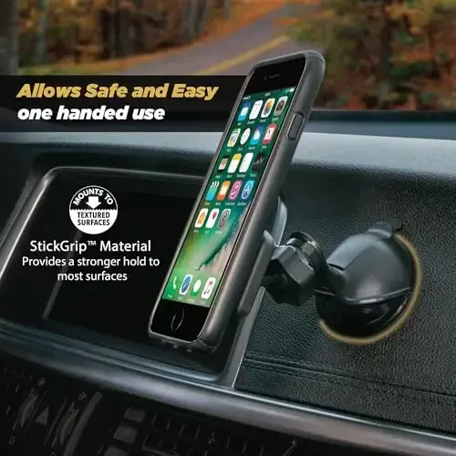 Scosche MAGWSM-10PKFLT MagicMount Magnetic Suction Cup Phone Mount for Car Dashboard or Windshield, 360° Adjustable Magnet Head, Universal Cell Phone Holder for iPhone, Samsung & More (Pack of 10) - 3