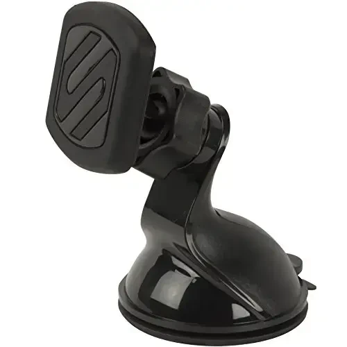 Scosche MAGWSM2 MagicMount Magnetic Suction Cup Mount for Car Windshield or Dashboard, 360° Adjustable Magnet Head, Universal Cell Phone Holder for Car, Compatible with iPhone, Samsung & All Devices - 1