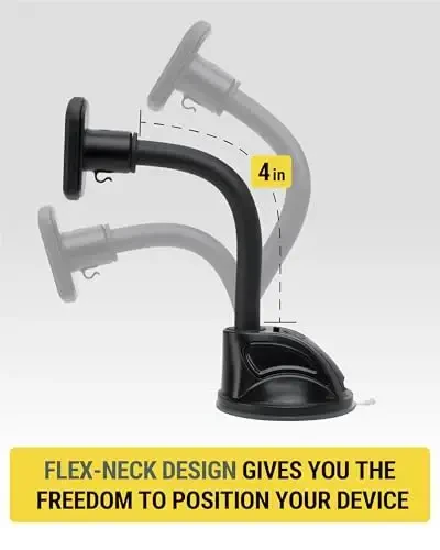 Scosche MXWDL Magnetic Cell Phone Car Mount, Suction Cup Phone Holder for Car Dashboard/Windshield with Extra Strong Magnet and Thick Metal Plate Compatible with iPhone, Samsung, and All Devices - 6