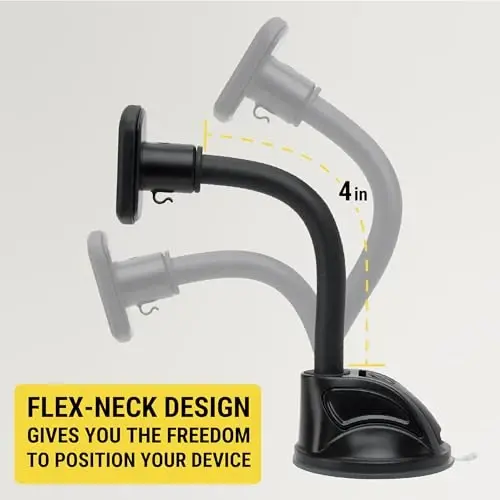 Scosche MXWDL magnitli mobil telefon ushlagichlari avtomobil paneli/old oynasi uchun, so'rg'ichli telefon ushlagichi, kuchli magnit, iPhone, Samsung va boshqalar bilan mos keladigan qalin metall plastinka, 2 dona - 6