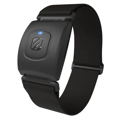 Scosche RhytModazone Heart Rate Monitor Armband - Optical Heart Rate Armband Monitor with Dual Band Radio ANT+ and Bluetooth Smart - 1