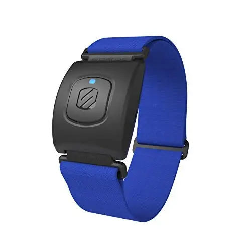 Scosche RhytModazone R+2.0: Suv o'tkazmaydigan va chang o'tkazmaydigan yurak urish tezligini o'lchash uchun ANT+ va BLE Bluetooth Smart bilaguzuk. Smartfonlar, Wahoo, Peloton, NordicTrack bilan mos keladi - SCOSCHE